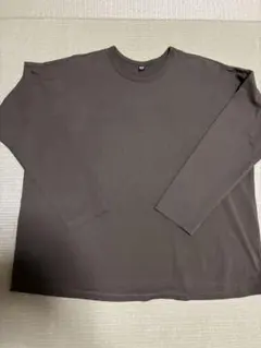 UNIQLO AIRism 長袖Tシャツ L カーキ