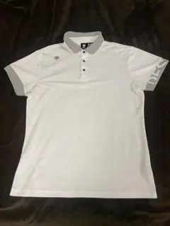 DESCENTE GOLF メンズ 半袖ポロシャツ ホワイト XOサイズ