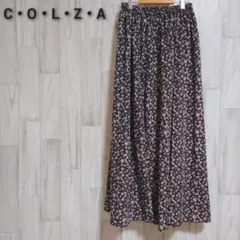 ●C・O・L・Z・A● 花がらロングフレアスカート S ウエストゴム