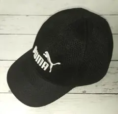 PUMA プーマ メッシュキャップ 黒 ブラック　KD（54-57ｃｍ）のサムネイル