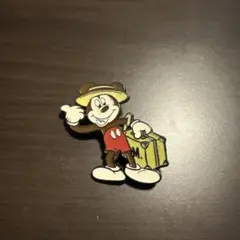 ミッキーマウス 旅行デザイン ピンバッジ