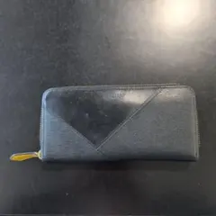 タケオキクチ TAKEO KIKUCHI 長財布 ウォレット ブラック×イエロー