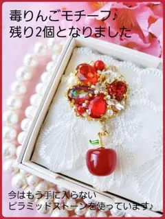 送料込【B級品】毒りんごモチーフ×ピラミッドストーン