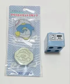 サンリオ　タキシードサム　スタンプ　ペックルバースデーアクリルスタンド　アクスタ