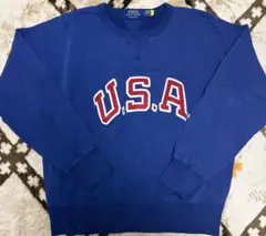 【美品】ラルフローレン USA スウェット Lサイズ
