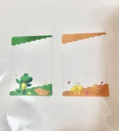 たべっ子どうぶつ クリアシート ナムコ限定特典 わにくん・ひよこちゃん