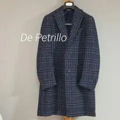 美品 De Petrillo 千鳥格子 シングルテーラード ウール100% 48 美品 De Petrillo 千鳥格子 シングルテーラード ウール100% 48