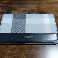 -最終値下-BLUE LABEL CRESTBRIDGE チェック柄 長財布