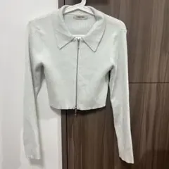 COCO DEAL 襟付きクロップドカーディガン