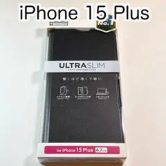 iPhone15Plus ソフトレザーケース 手帳型 磁石付 カバー778