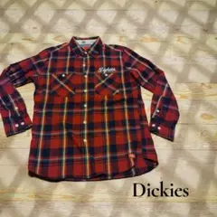 Dickies ネルシャツ Mサイズ 赤チェック