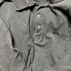 DOCKERS ドッカーズ　長袖　鹿子　ポロシャツ　ブラック M