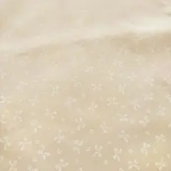 リボン柄／アイボリー／シーチング