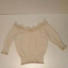 PEACH JOHN ピーチジョン レース オフショル ニット リブ S/Mのサムネイル