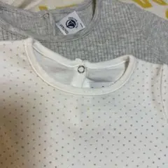 プチバトー　長袖カットソー　12m/74cm 2枚セット