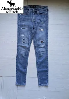Abercrombie & Fitch スキニーデニムライトブルー