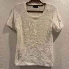 J-First ホワイト 半袖ニット