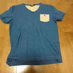 BURBERRY BLACK LABEL VネックTシャツ