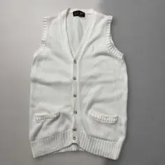 イーストボーイ ベスト スクールセーター ホワイト 9号 Mサイズ