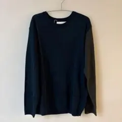 COMME CA ISM ネイビー・グレー 長袖カットソー Mのサムネイル