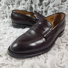 美品 リーガル JE02 Uチップ レザー コインローファー ブラウン