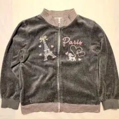 motherways マザウェイズ ベロア グレーパーカー 130