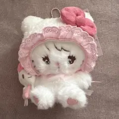 산리오 mikko コラボ ぬいぐるみ キーホルダー ムース キティ