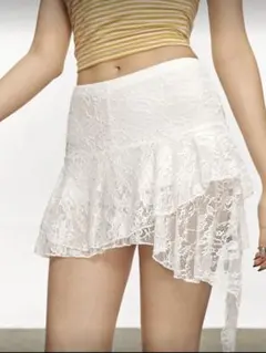 【Y2K】SHEINミニ丈レーススカート