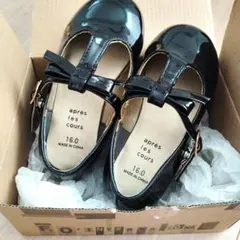 女児16センチ 　リボン付きフォーマルシューズ