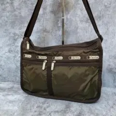 レスポートサック ショルダーバッグ カーキ 肩がけ 斜め掛け 肩紐調節可能