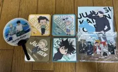 呪術廻戦カフェ アートパネル　コースター　うちわセット