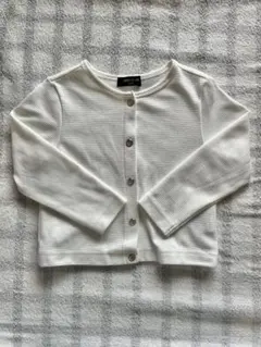 COMME CA ISM 白 カーディガン 100A