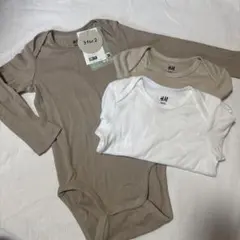 H&M ベビー服 ロンパース 3点セット 9-12M