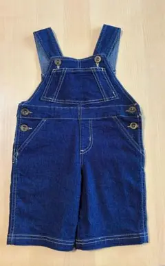 濃紺デニムオーバーオール ショートパンツ 男の子・女の子