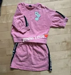 【JENNI LOVE】 女の子140cm ピンク セットアップ