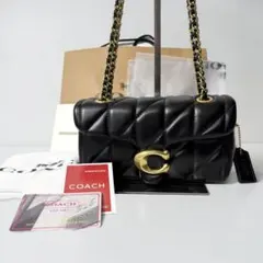 コーチ　タビー　20 キルティング　ゴールド　2way チェーンショルダーバッグ