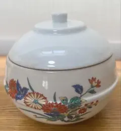 昭和レトロ 錦松梅　蓋付き 有田焼　鉢 菊文様