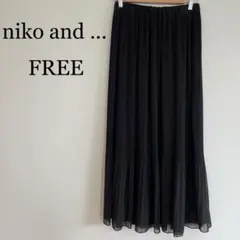 niko and ... ドット柄シフォンプリーツスカートのサムネイル