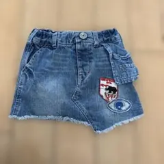 キッズ 女の子 スカート 刺繍付き80