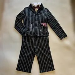 フォーマルスーツ ブラックストライプ 130