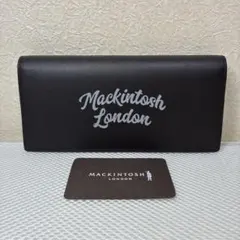 【未使用品】マッキントッシュロンドン ロゴ ソフトレザー 長財布 ブラウンのサムネイル