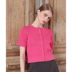 Loulou Willoughby アイレット半袖カーディガン　新品未使用のサムネイル