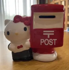 非売品】ハローキティ キティちゃん 貯金箱 郵便局 - メルカリ