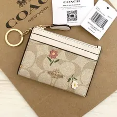 ★ 新品 COACH コーチ コインケース 小銭入れ財布 花柄 コインケース