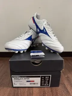 ミズノ　モレリア2JAPAN 26.5cm ホワイト/ブルー
