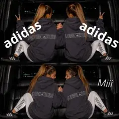 adidas お気に入り商品 裏起毛パーカー古着色褪せありのサムネイル