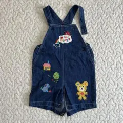 ミキハウスデニムロンパース