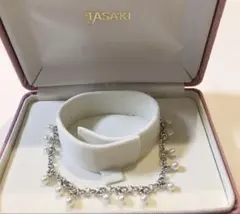 《お値下げ・今週まで》TASAKI ♡淡水パールブレスレット　シルバーのサムネイル