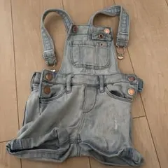 デニム ショートオーバーオール