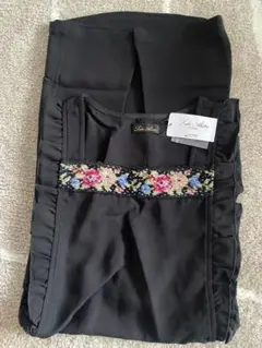 新品タグ付　Lake Alster サロンドレス Tローズ 黒 フリー